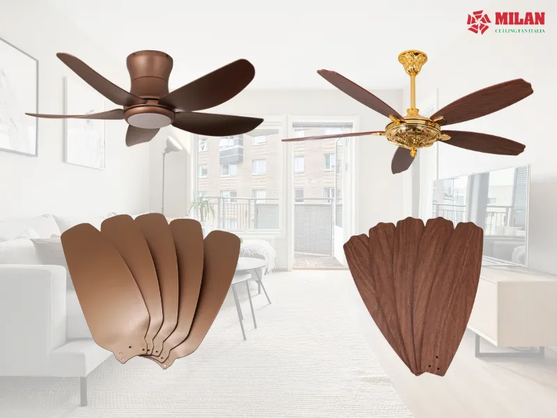 Quạt trần cánh gỗ bền bỉ hay không phụ thuộc vào công nghệ sản xuất.